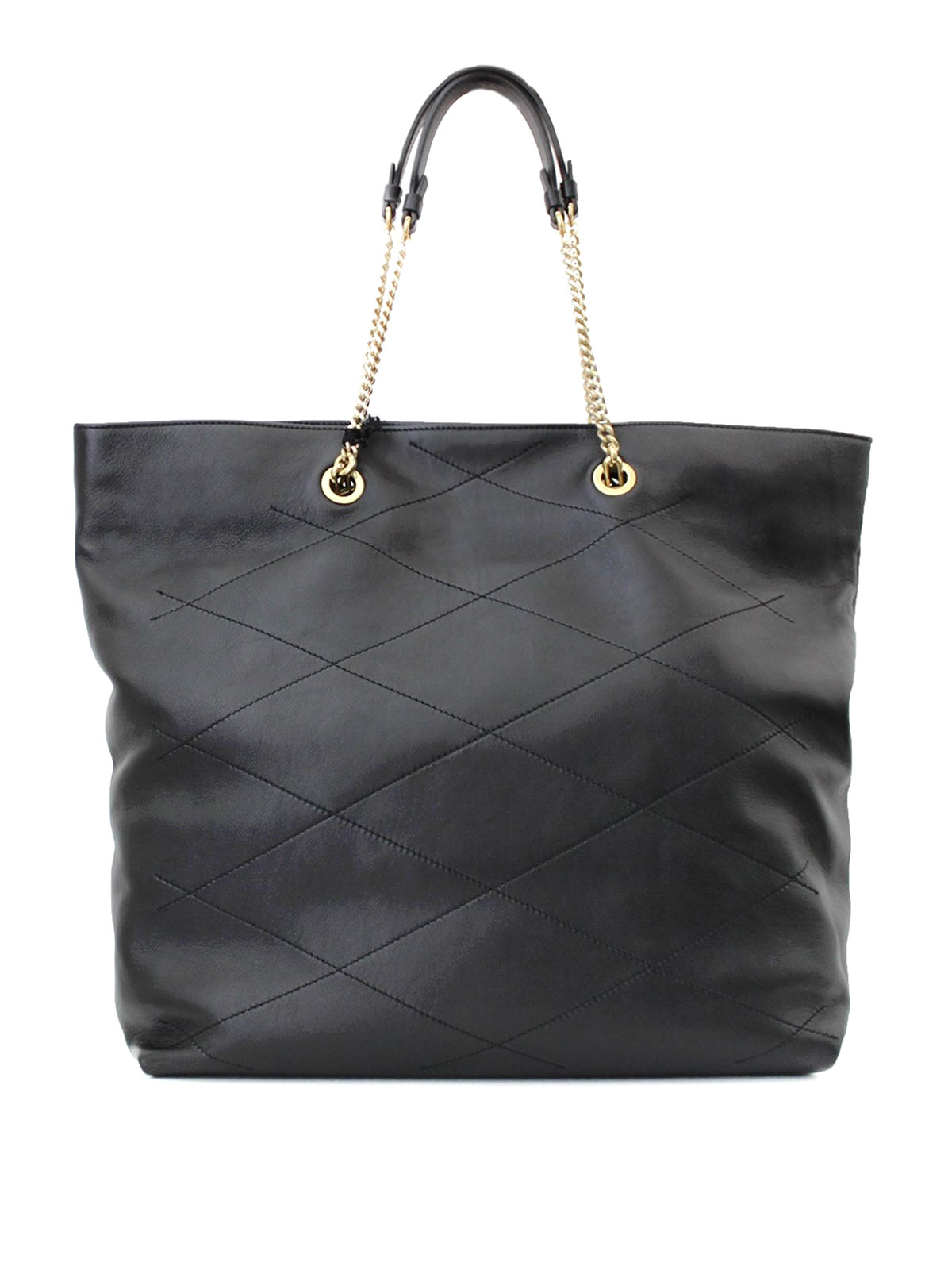 Lanvin Black Leather Diamond Stitch Bow Tie Tote – Kit Lanvin