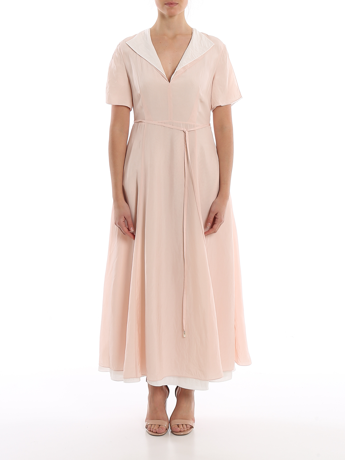 Loewe Two-tone double layer dress - Pink - Women|S2106530FA7137