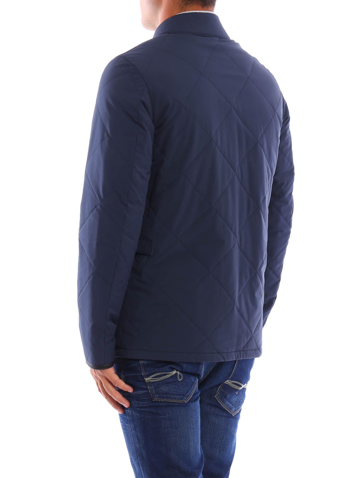 Loro Piana ダウンコート Quilted Horsey - ブルー|FAF8283W000