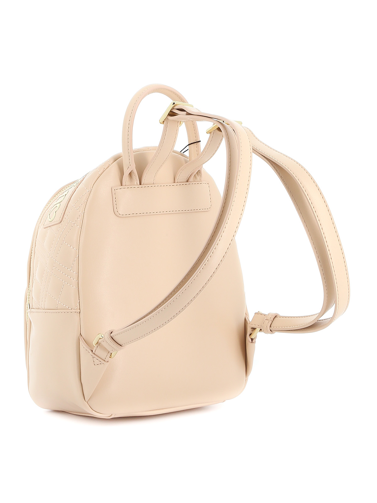 Love Moschino Metallic Gold Quilted Mini Backpack Love Moschino Quilted faux leather backpack|JC4209PP0CKA0000 main image 3