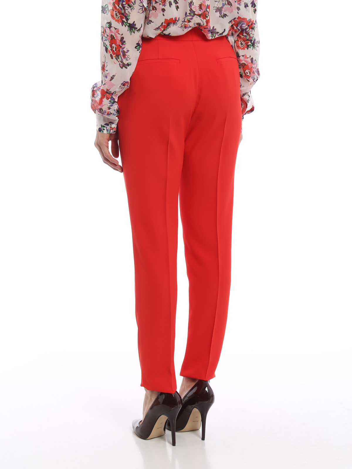 Pantalones sastrerìa M.S.G.M. - Pantalón De Vestir Rojo Mujer 2241MDP3618