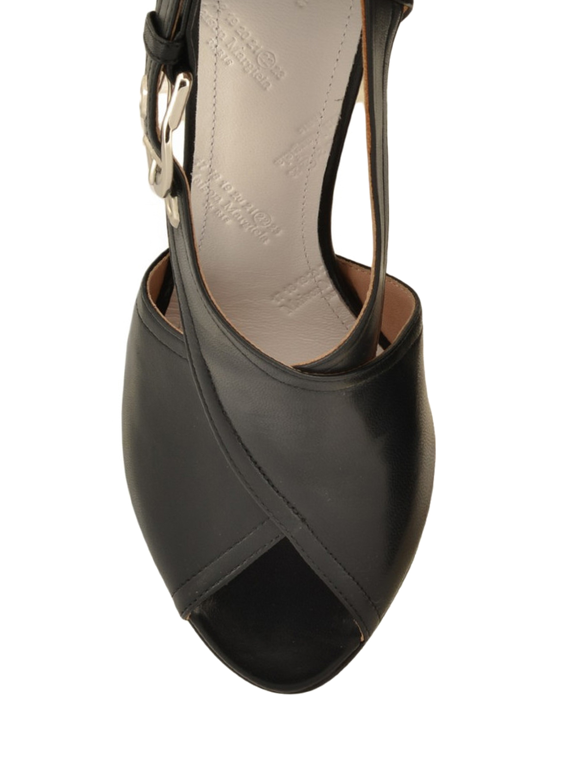 Maison Margiela Crisscrossed straps leather sandals|S58WP0093SY0400900
