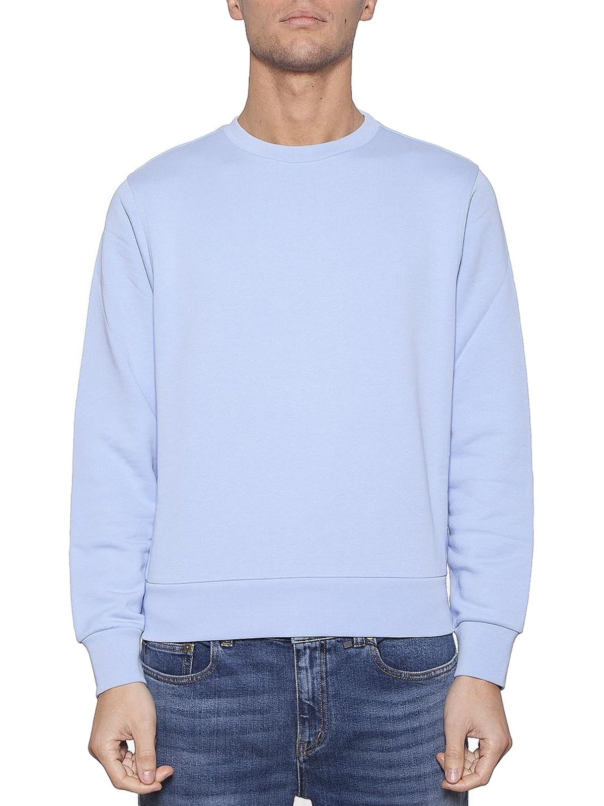 Sweatshirts & Sweaters Maison Margiela - Elbow patch sky cotton