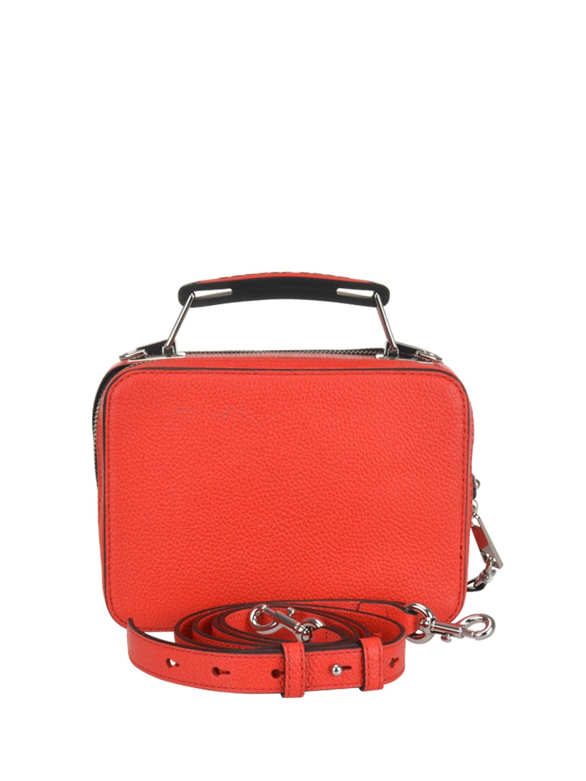 Marc Jacobs Red The Textured Mini Box Bag