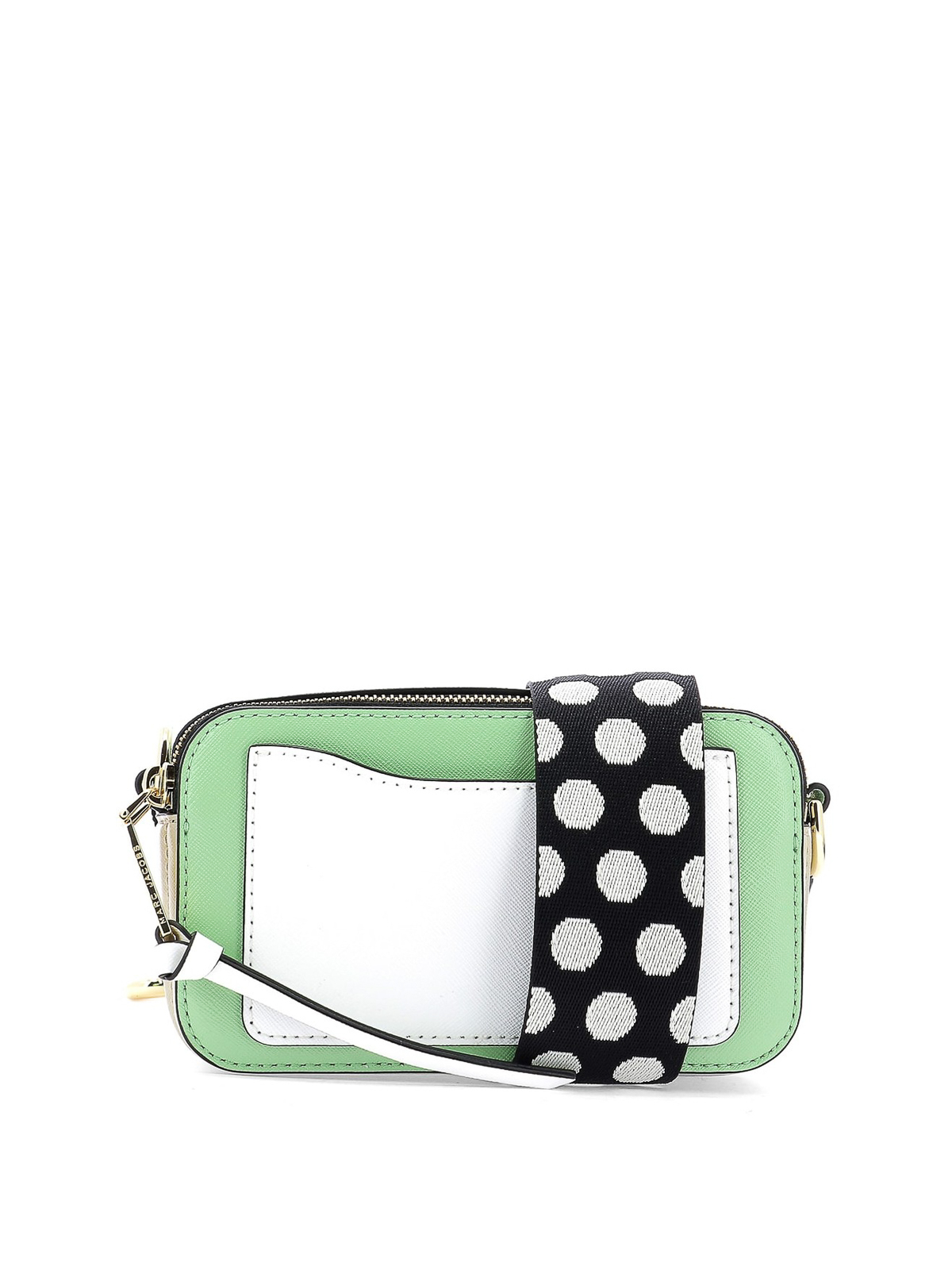 Marc Jacobs The Snapshot Green And White Shoulder Strap Purse