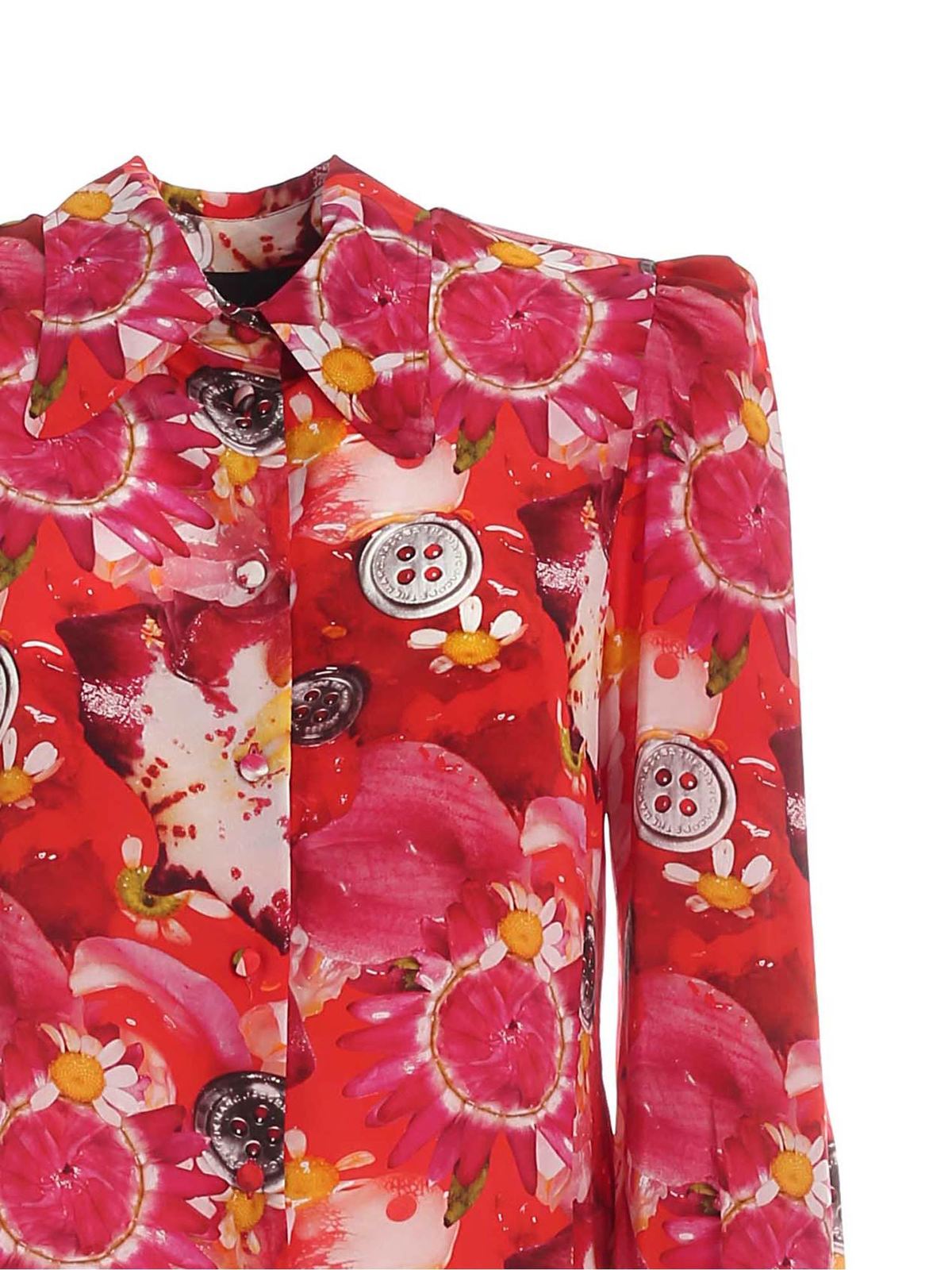 Shop Marc Jacobs Shirt With Print In Shades Of Red In Rojo