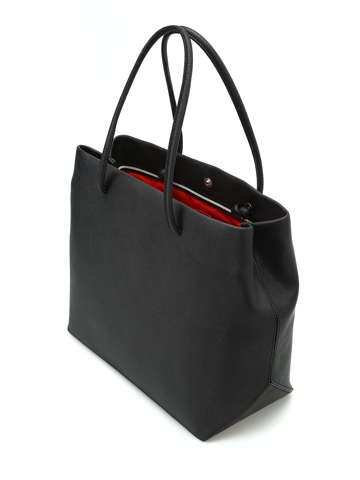 Marc Jacobs Logo Shopper East West Tote Bag in Black