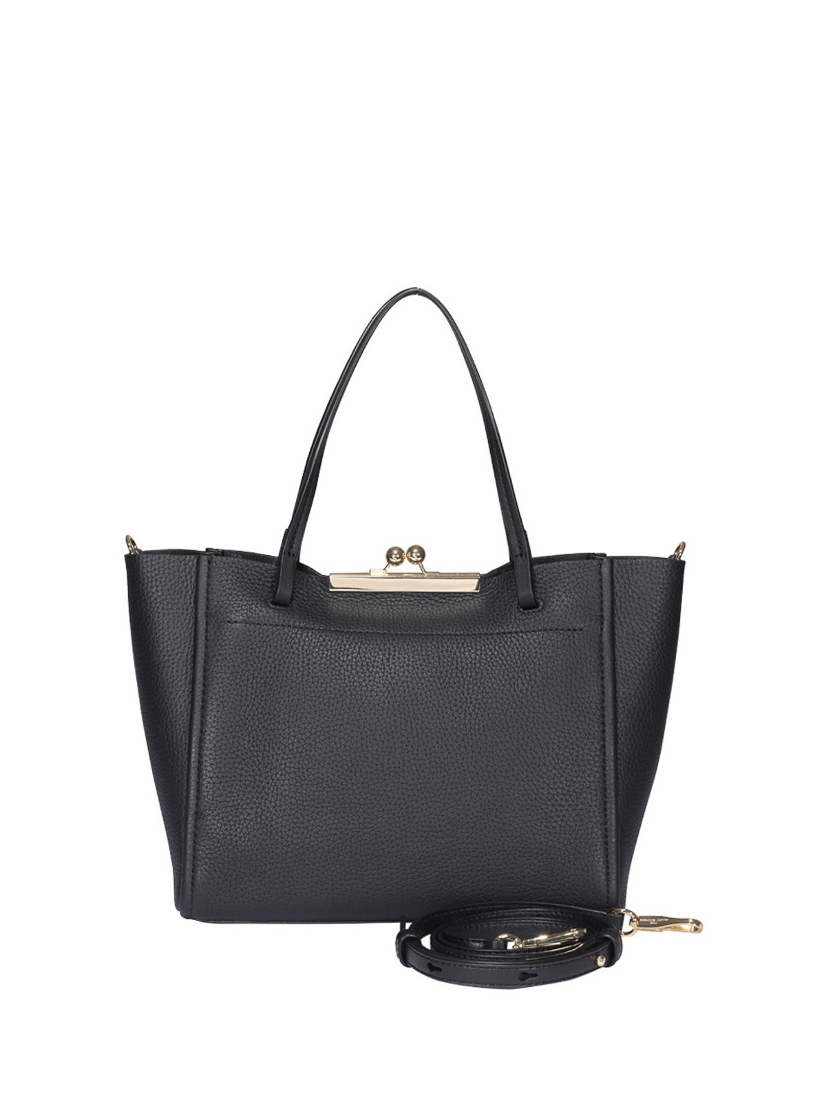 MARC JACOBS: The Mini Director hammered leather bag - Black