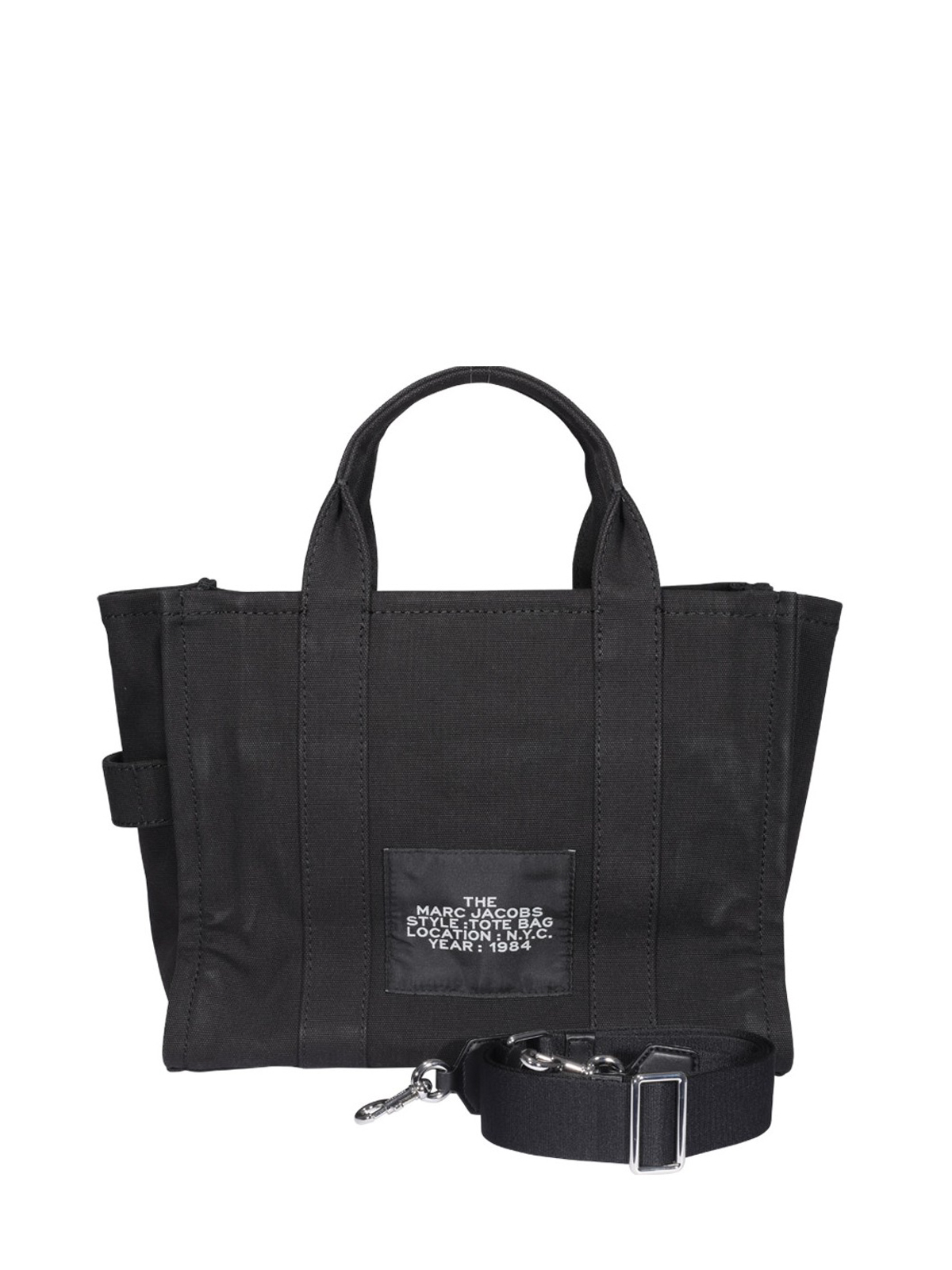 Marc Jacobs Tote Bag With Top Handles And Detachable Strap In Negro