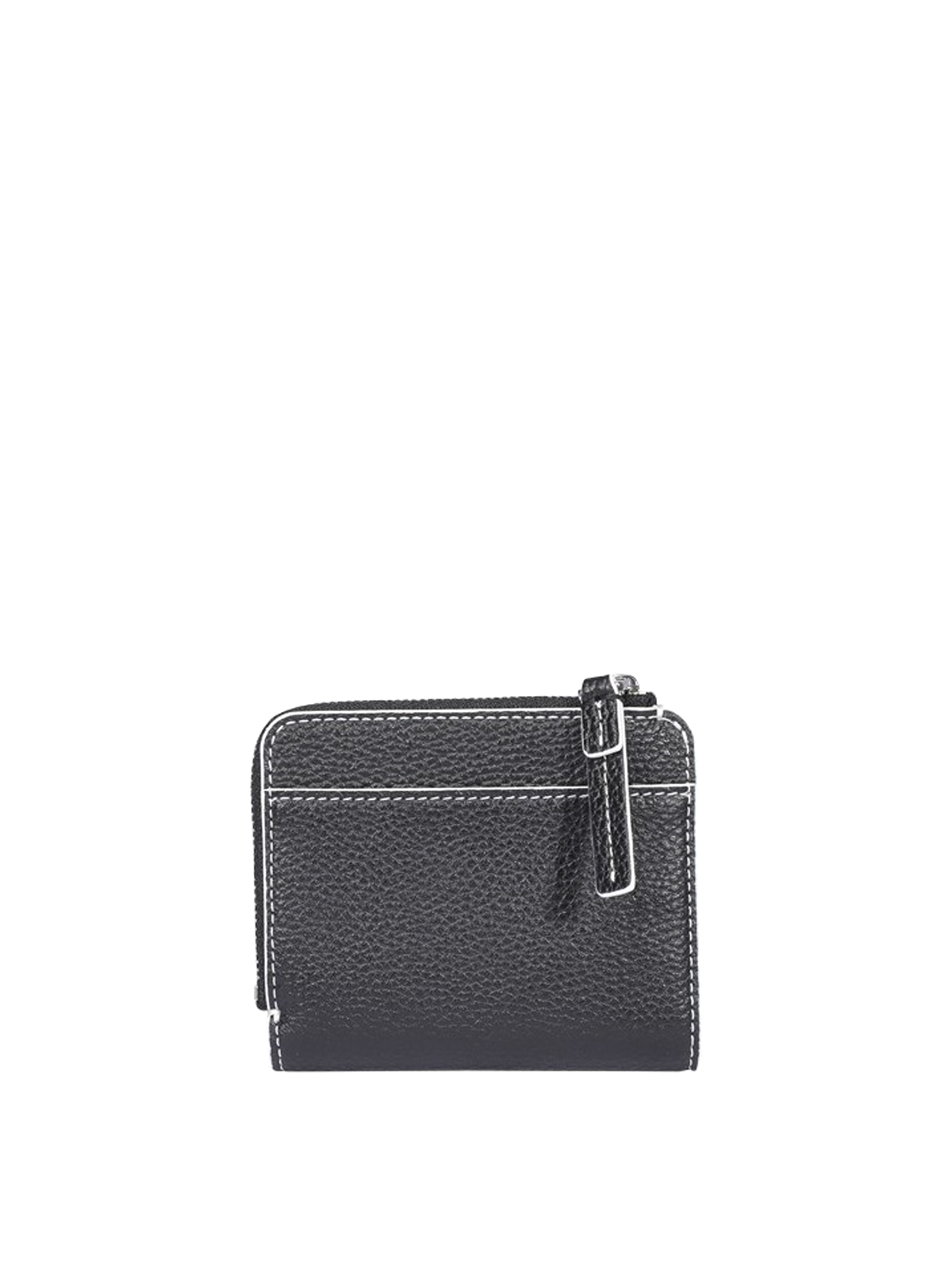 The Marc Jacobs Zip Croc-Embossed Leather Wallet Black