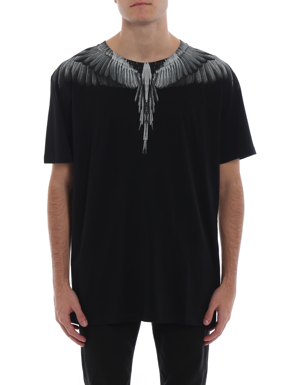T-shirts Marcelo Burlon and light grey Wings Tee - CMAA018F180010621006