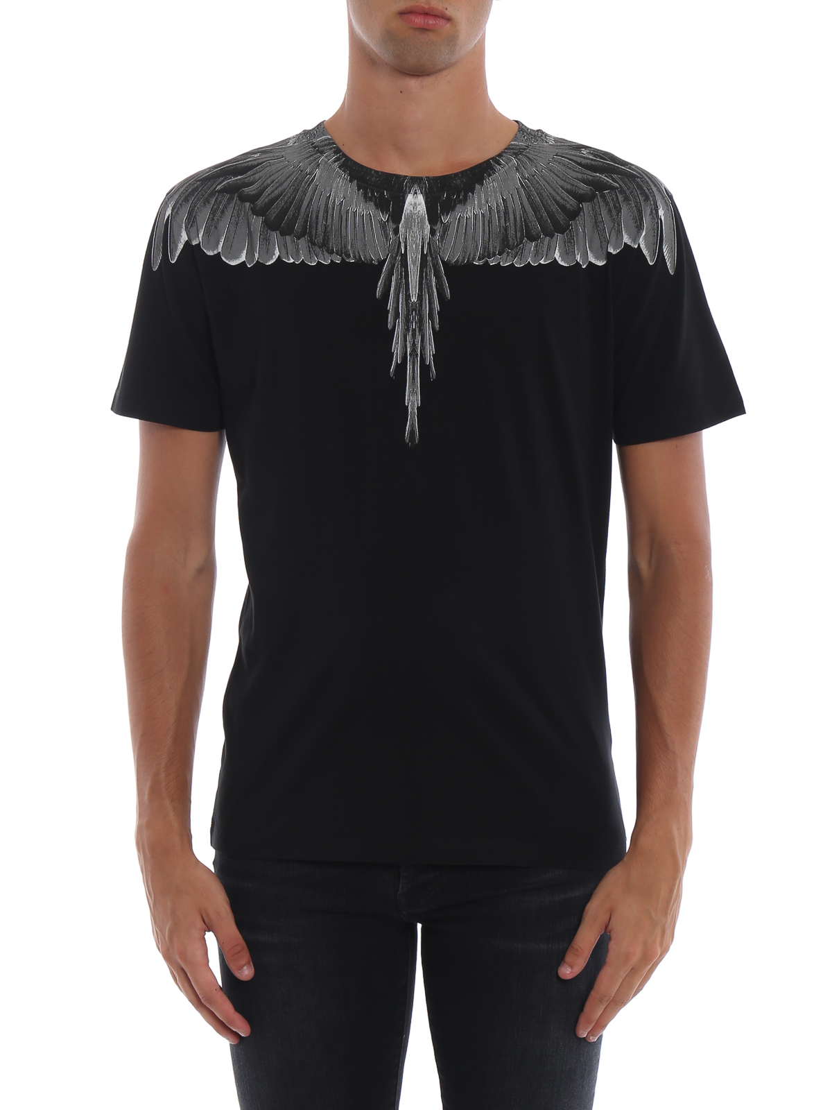 T-shirts Marcelo Burlon - Black Wings T-shirt - CMAA018E180010011010