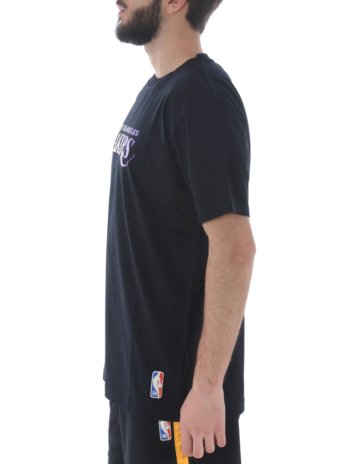 T-shirts Marcelo Burlon - Lakers black T-shirt - CMAA018R190010661088