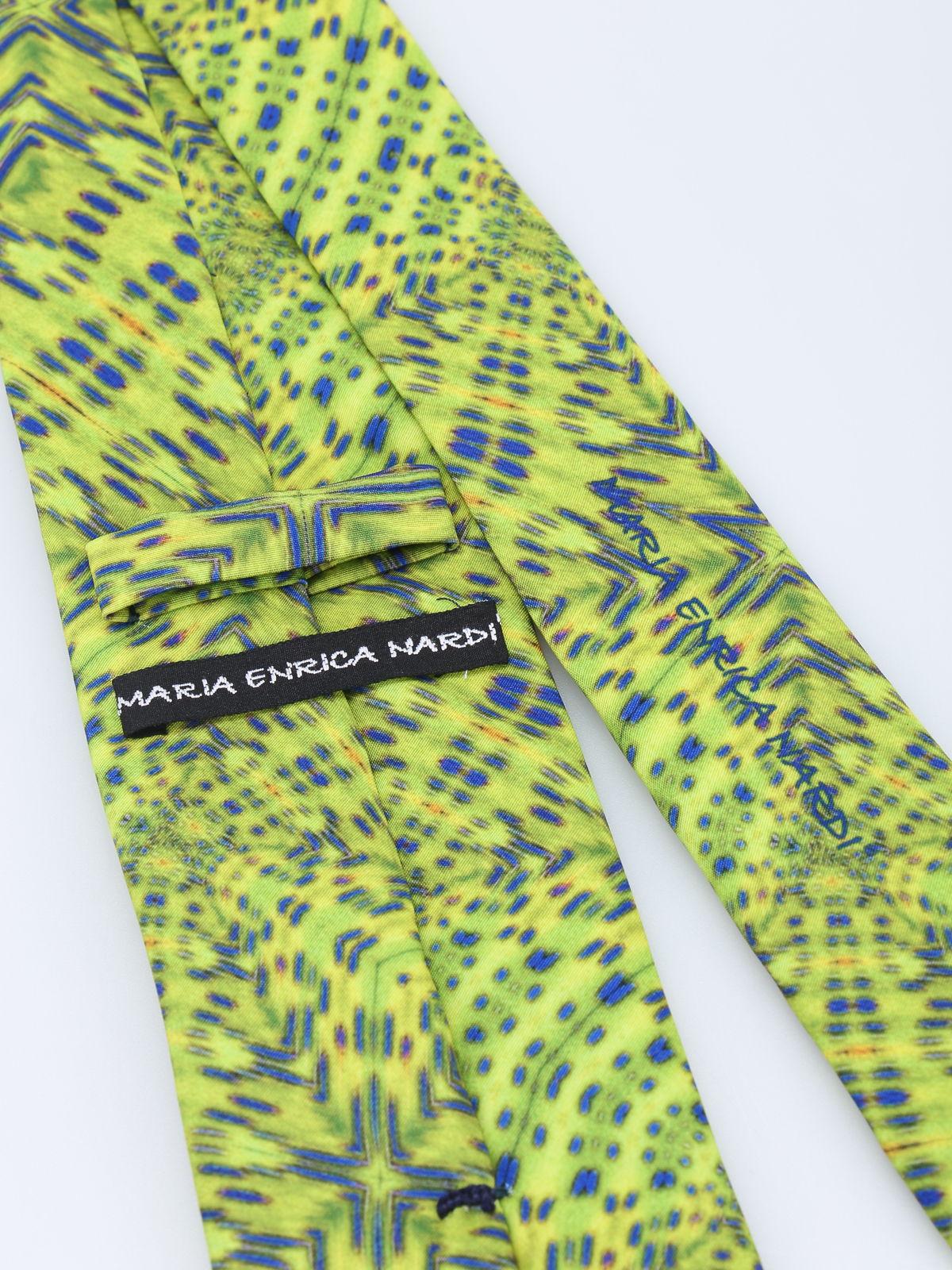 Shop Maria Enrica Nardi Caprera Cotton Blend Tie In Multicolour
