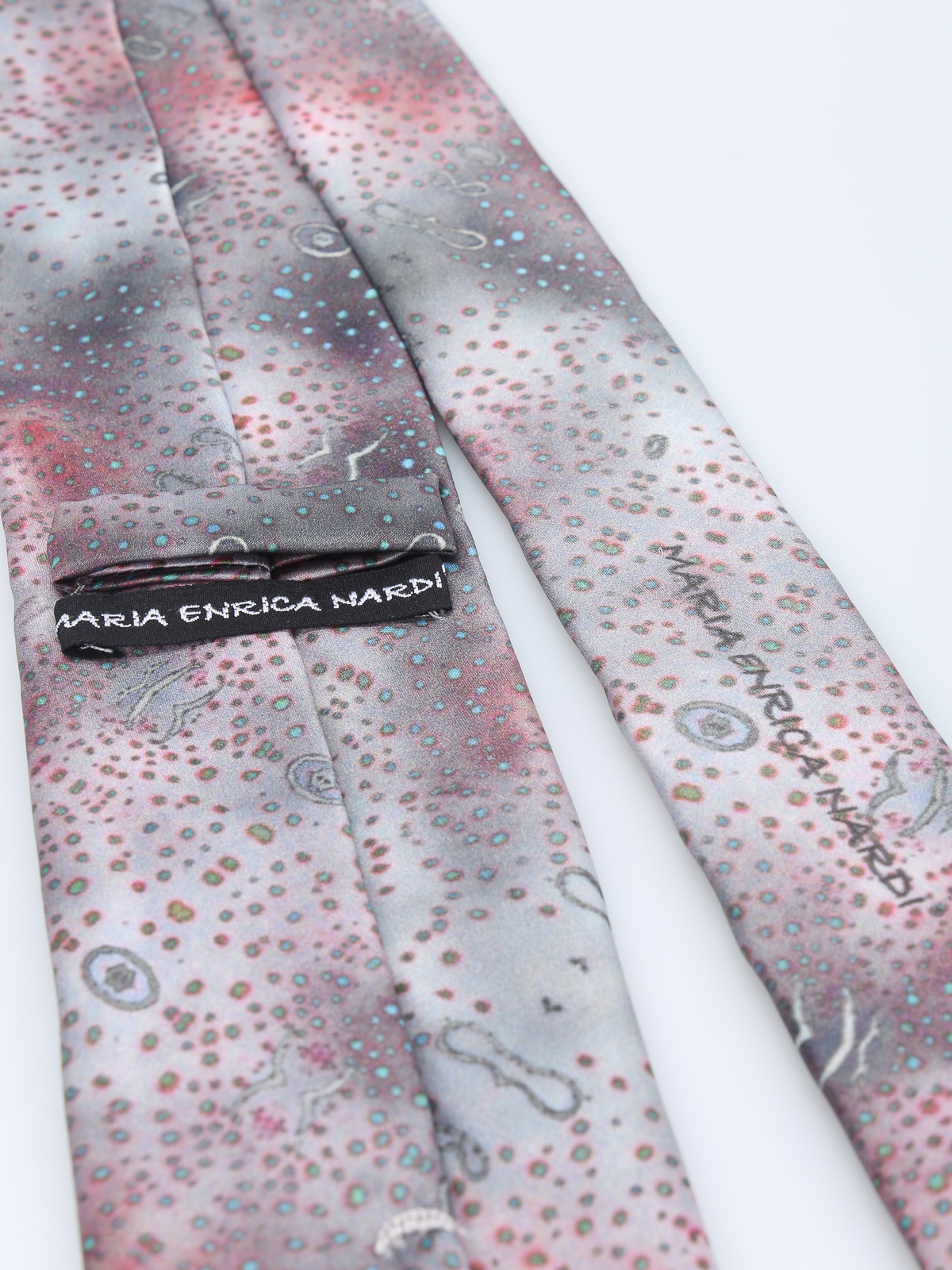 Shop Maria Enrica Nardi Stintino Silk Tie In Multicolour