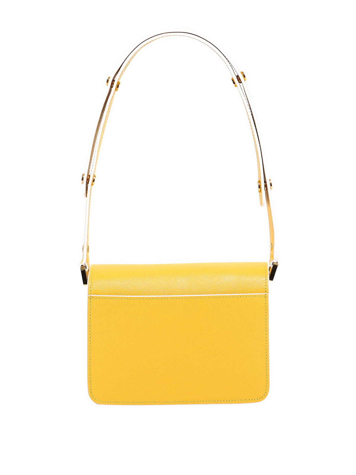 Marni Tri Tone Nano Leather Crossbody Bag