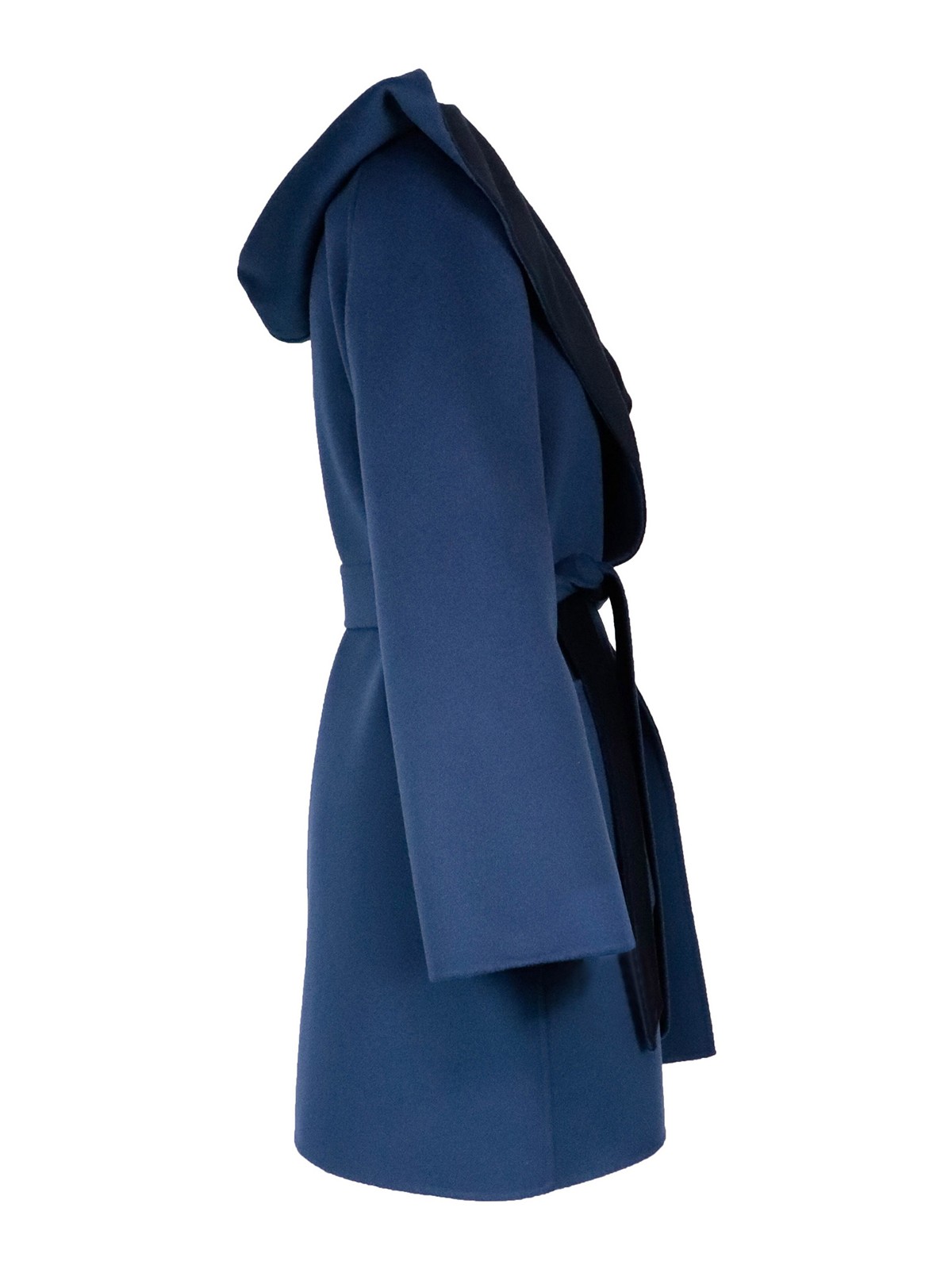MAX MARA STUDIO ネイビー ブルー　リバーシブルフード付きコート Max Mara Candido coat - Blue - Women|60160209600007 | thebs.com