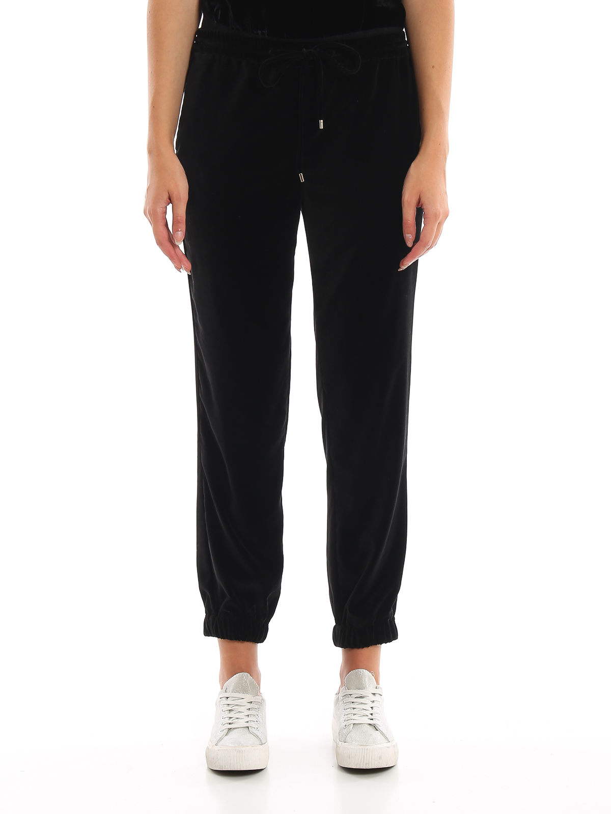 Max Mara Cles black chenille joggers - Black|613601939600001 display picture 1