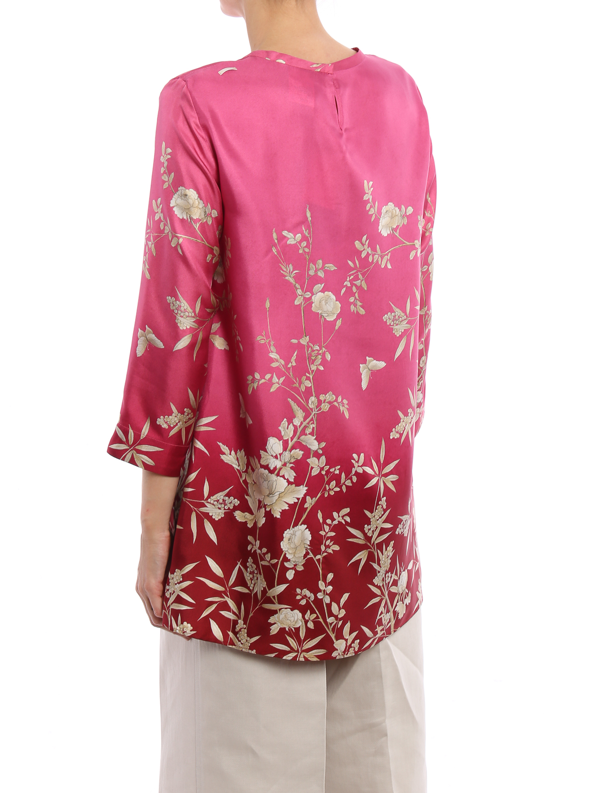 Tunics Max Mara - Fago floral silk tunic - 91910371000001