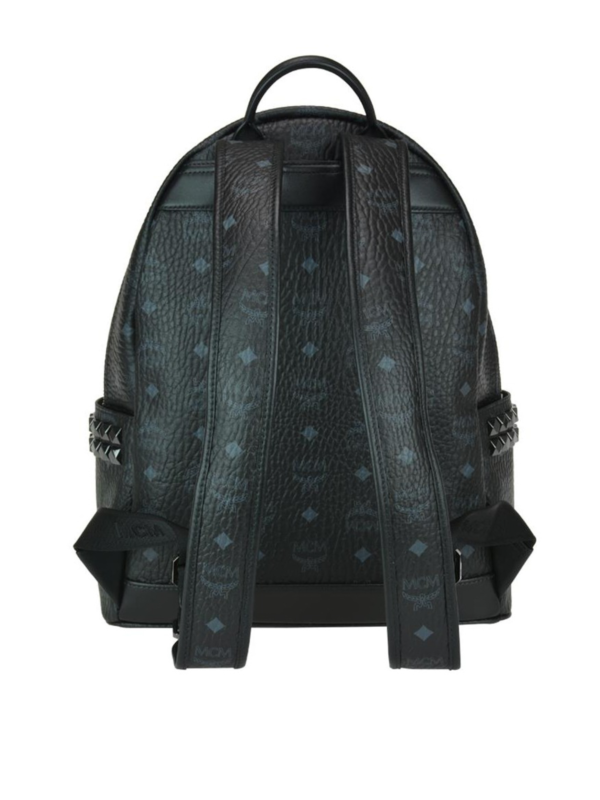Mcm Stark Side Stud Medium Backpack Black