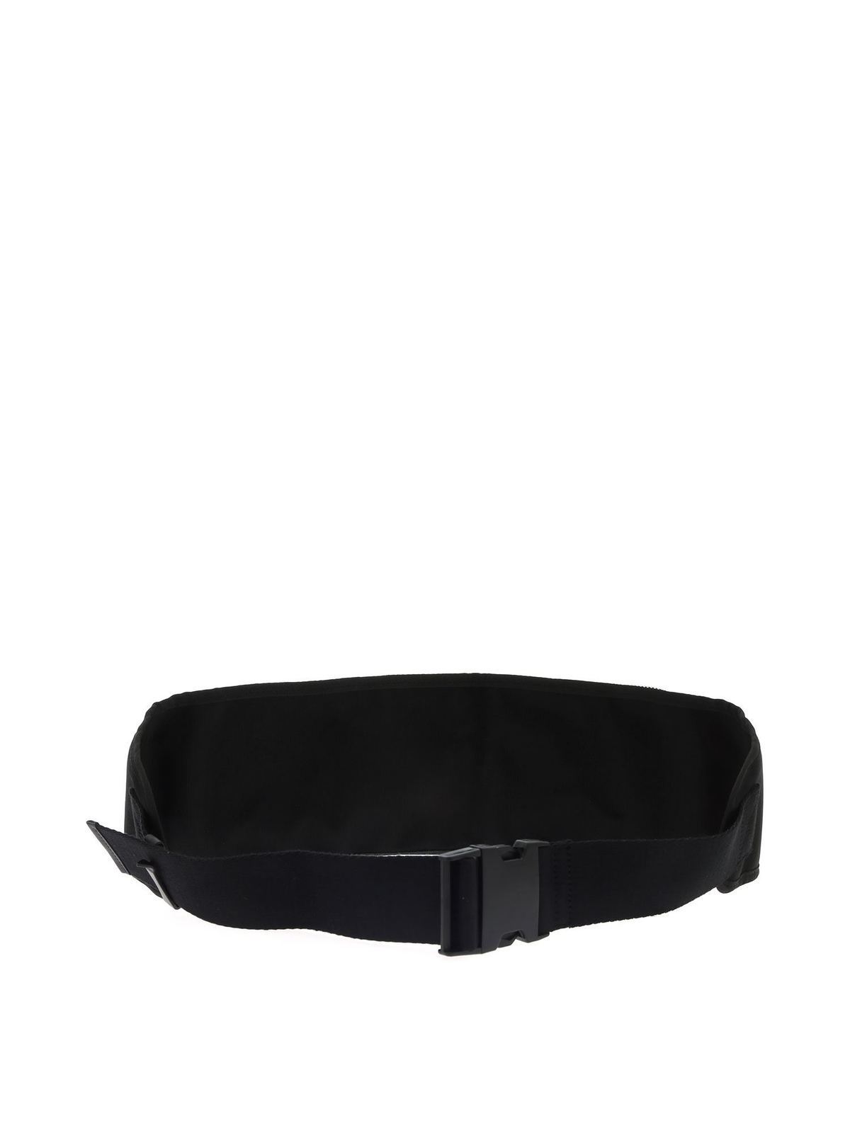 Shop Mcq By Alexander Mcqueen Black Belt Bag With Neon Prints In Negro