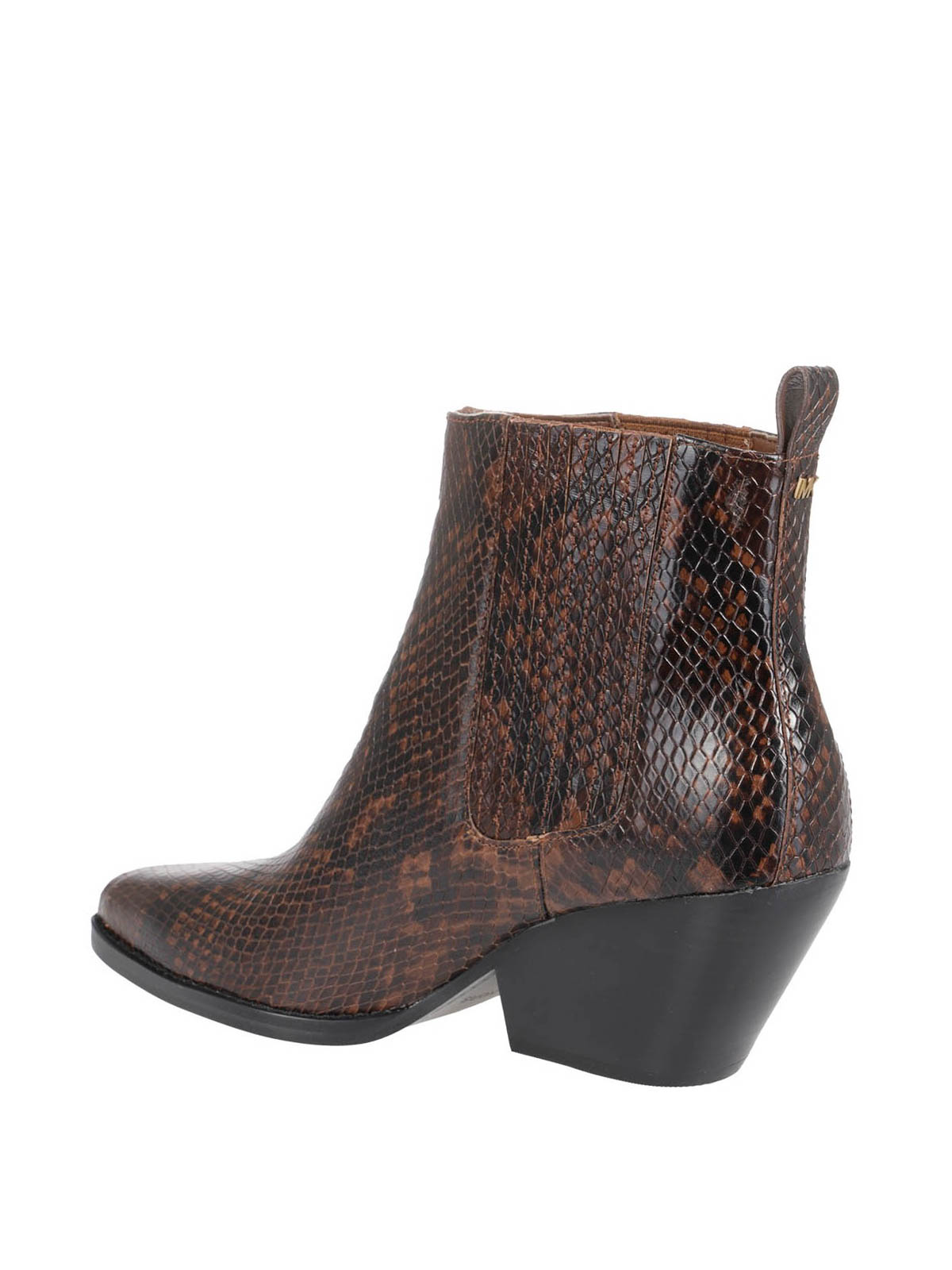 Michael kors snakeskin on sale booties