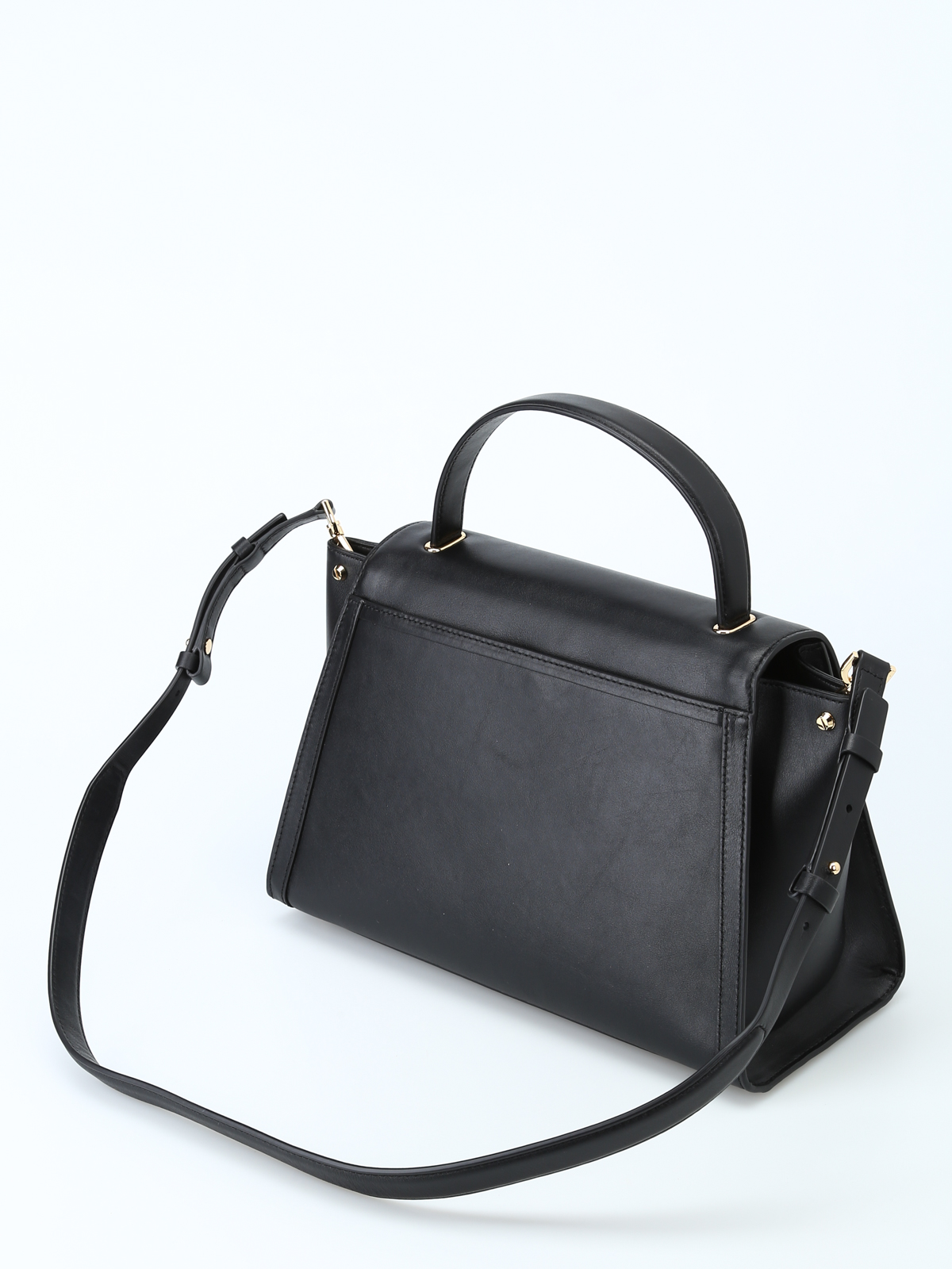 Bowling bags Michael Kors - Whitney L black top handle satchel -  30T8GXIS3L001
