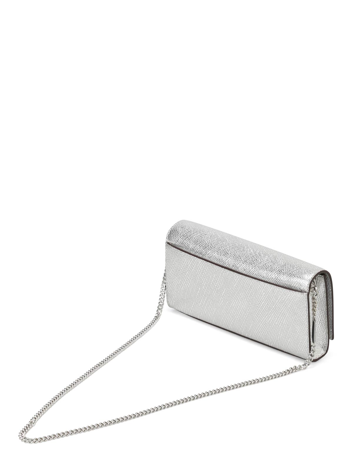 Clutches Michael Kors - Mott silver leather envelope clutch