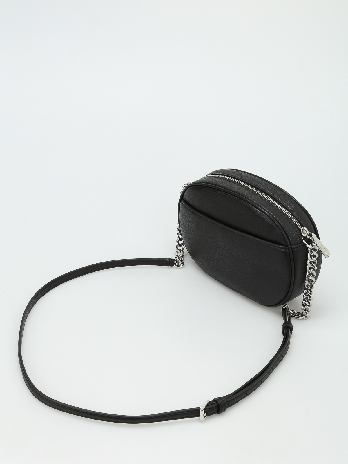 MICHAEL Michael Kors Ginny Leather Camera Cross Body Bag, Black at