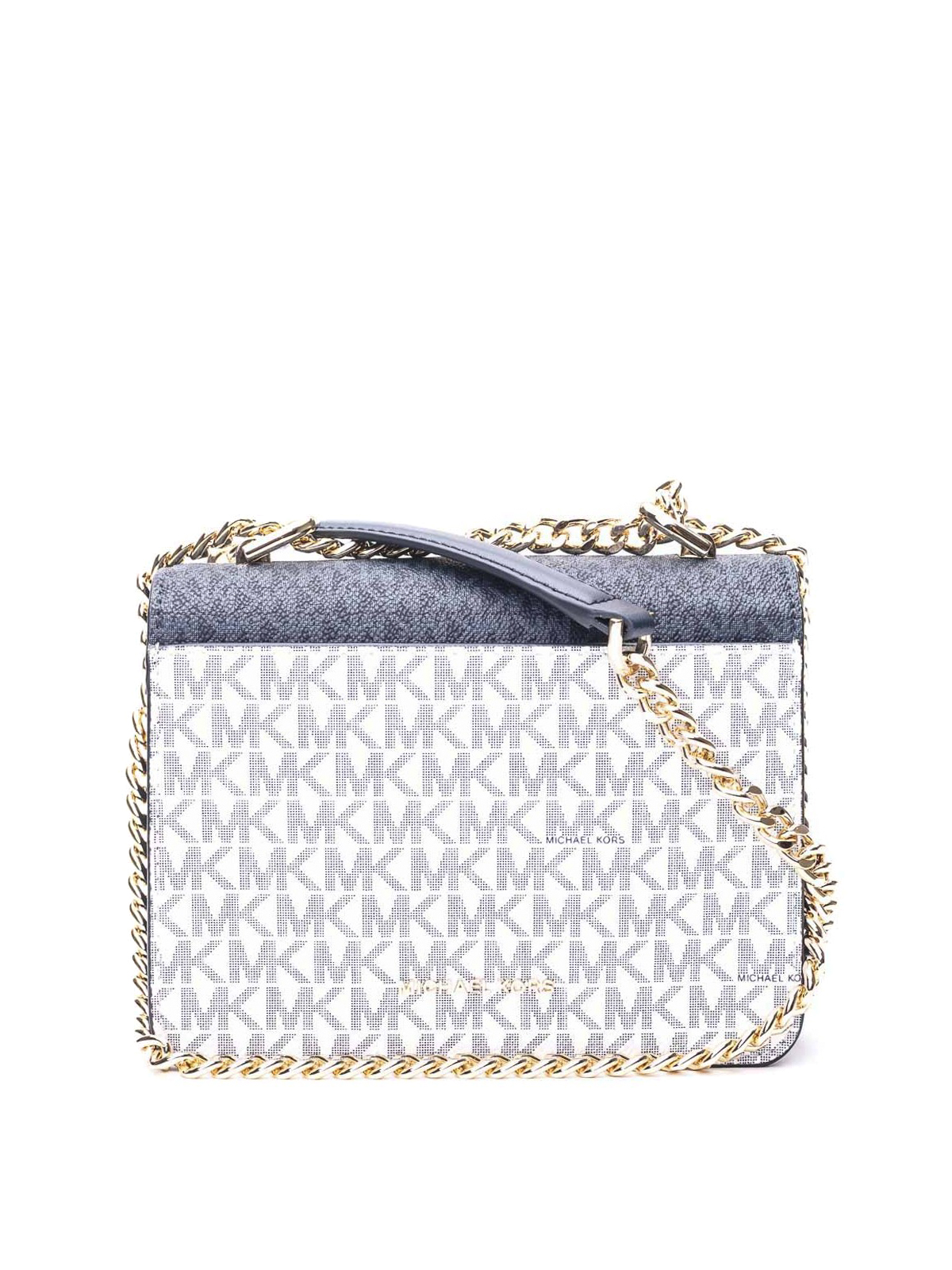 Leather crossbody bag Michael Kors Blue in Leather  26475926