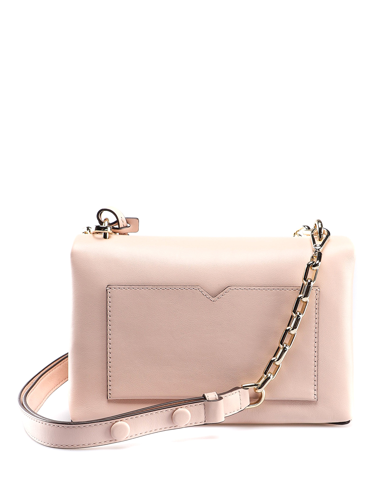 Michael Kors Cece Medium Flap Chain Shoulder Bag (Brown): Handbags