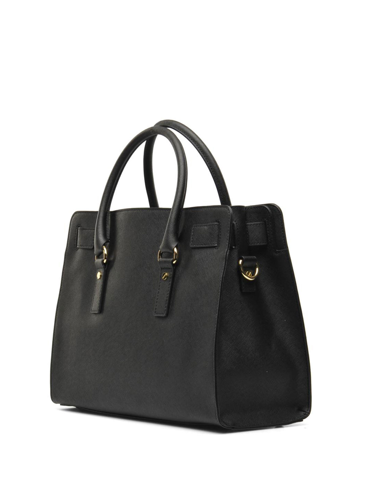 Hamilton Women's Large Leather Tote Bag Black