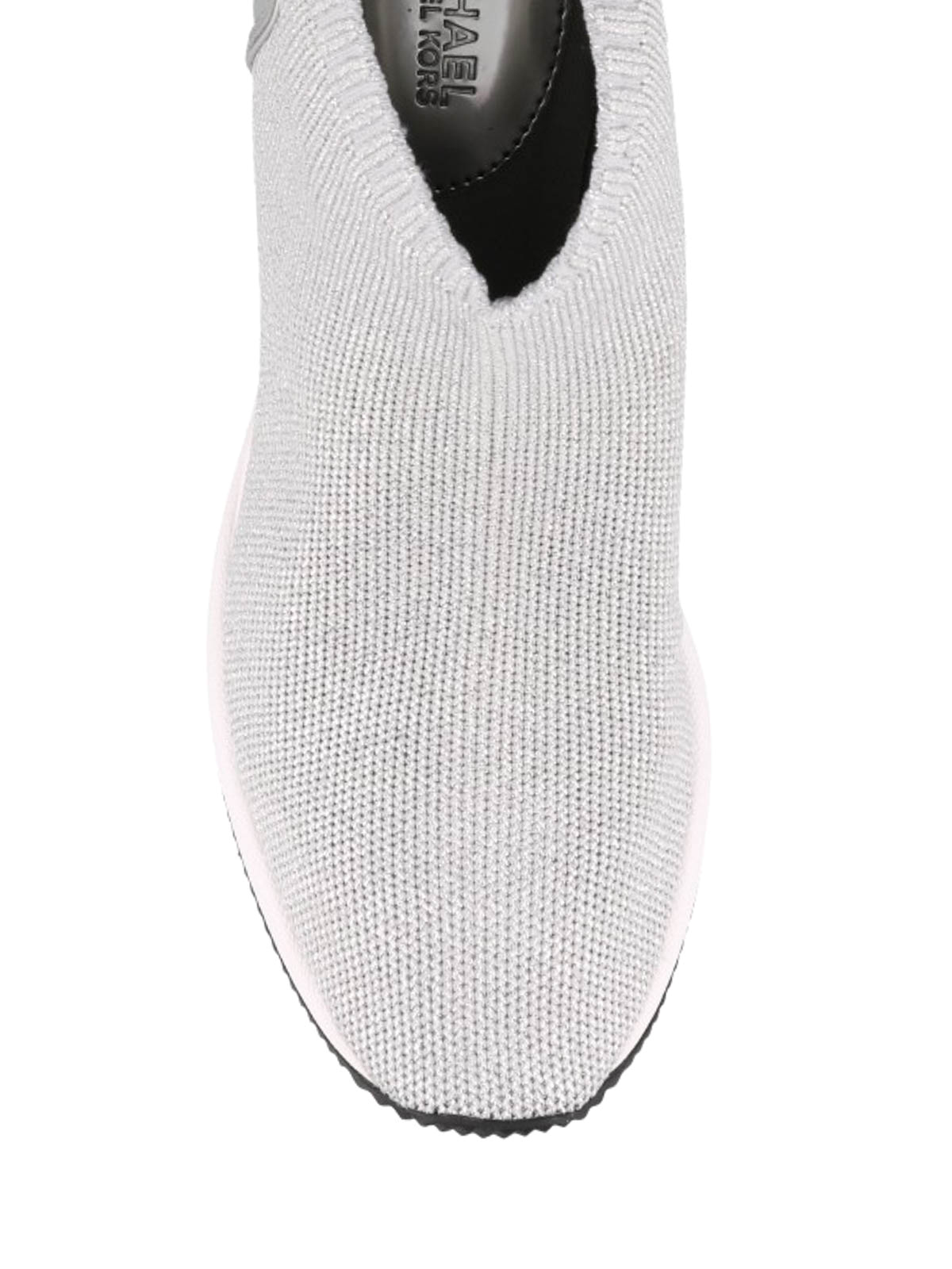 Buy Michael Kors Georgie Metallic-logo Sneakers - Silver At 19% Off |  Editorialist