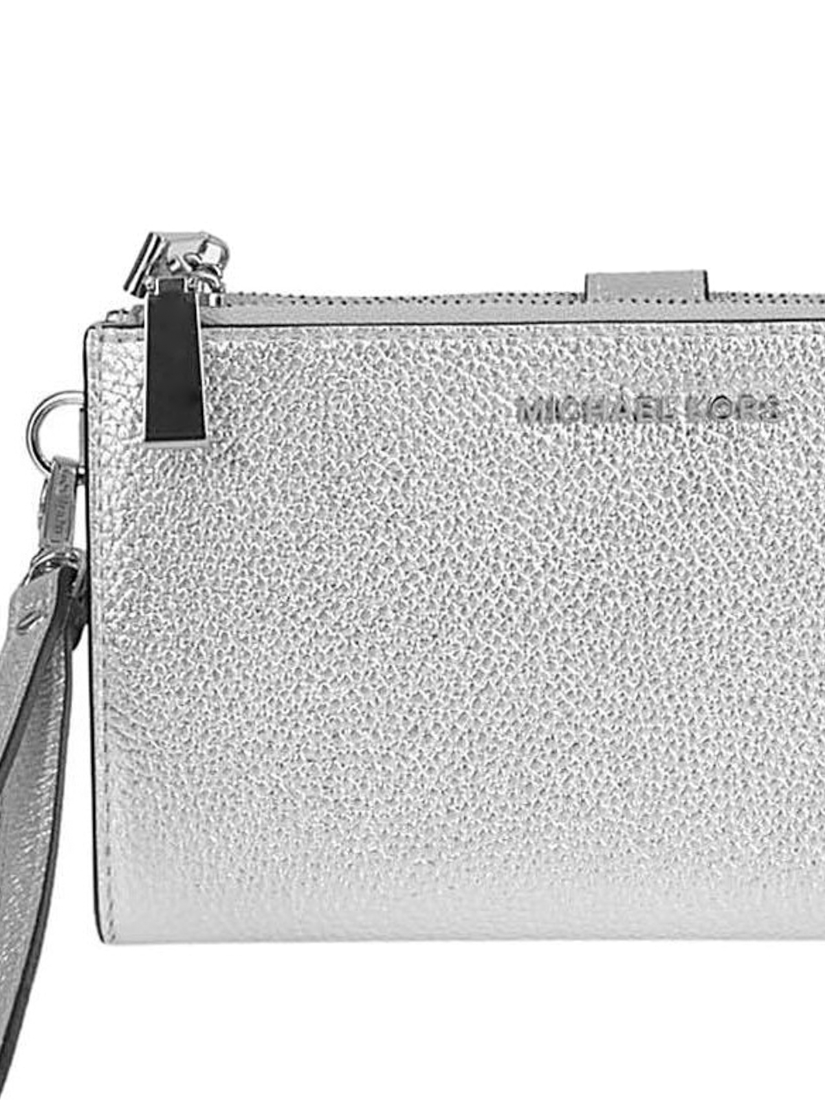 Michael Kors logo-plaque Wallet - Silver