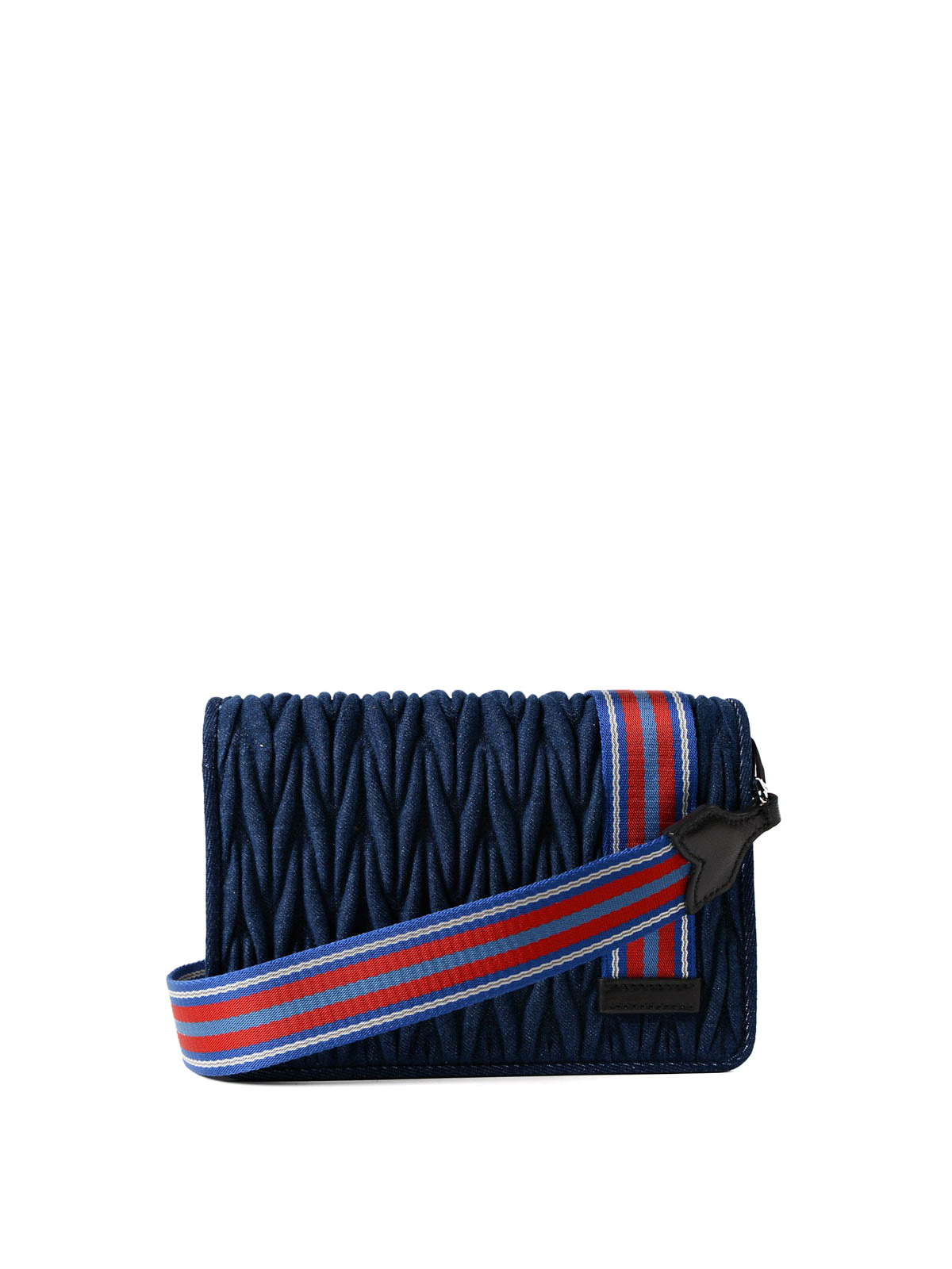 Cross body bags Miu Miu - Matelassé denim jewel crossbody