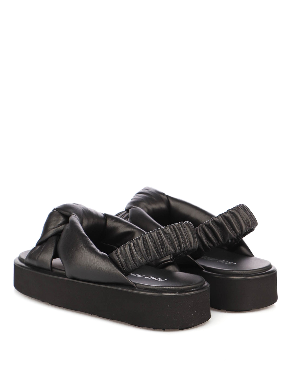 Sandals Miu Miu Knotted sandals 5X452DLZKF40F0002 thebs