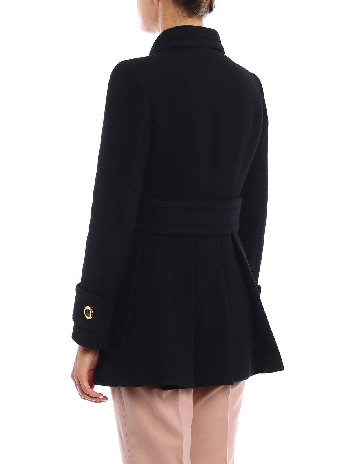 Miu Miu ショートコート レディース - 黒|MH1346LC0F0002