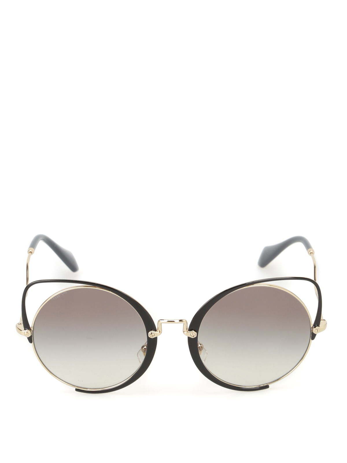 Miu Miu Cat-eye frame rounded sunglasses - Gold|SMU51T1AB0A7
