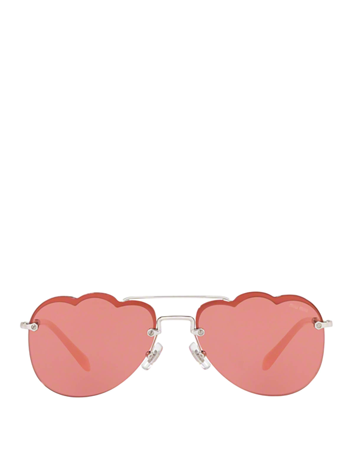 Miu miu pink outlet cloud sunglasses