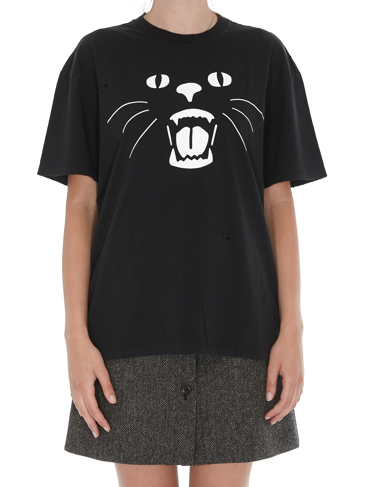 Miu miu cat t shirt best sale