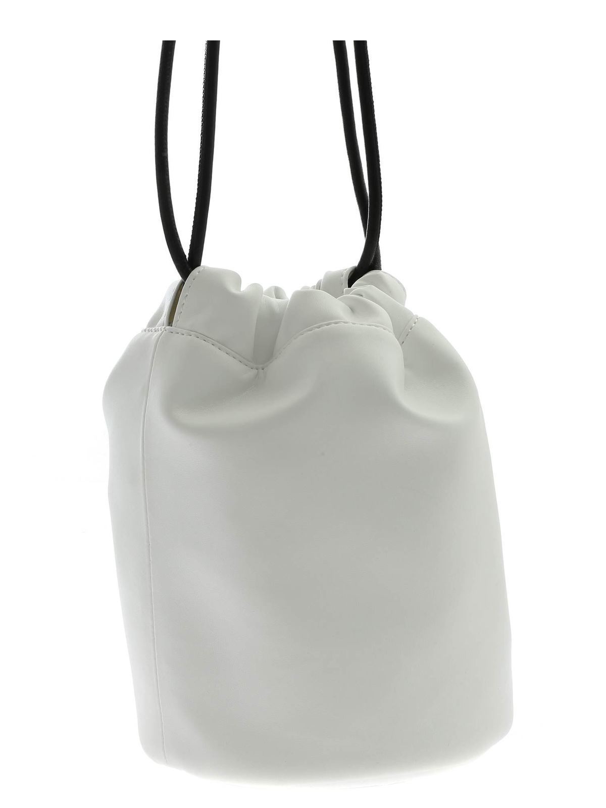 【国内正規品✨】Maison Margiela LARGE BUCKET BAG MAISON MARGIELA Leather and rattan bucket bag | THE OUTNET
