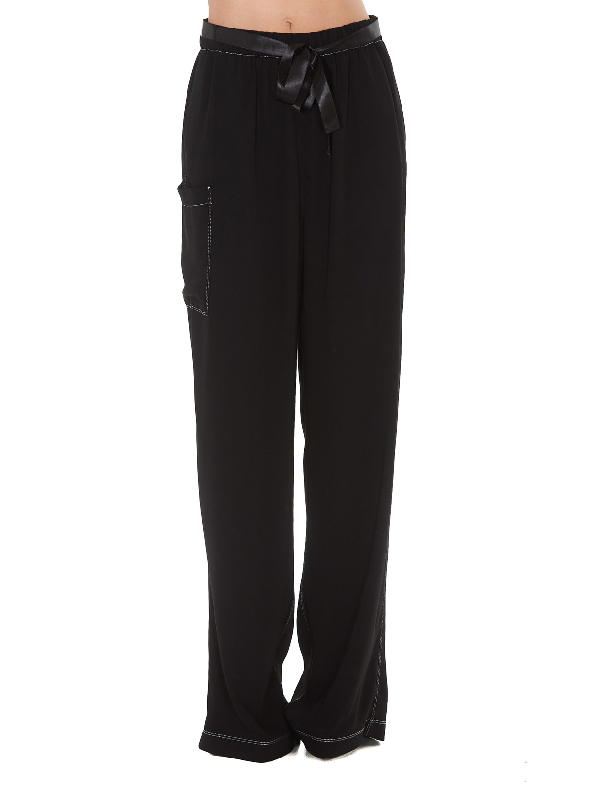 MM6 Maison Margiela: Black Drawstring Lounge Pants