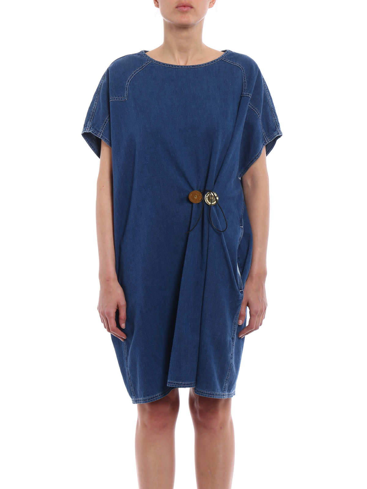 Denim short dresses mm6 discount maison margiela short dresses