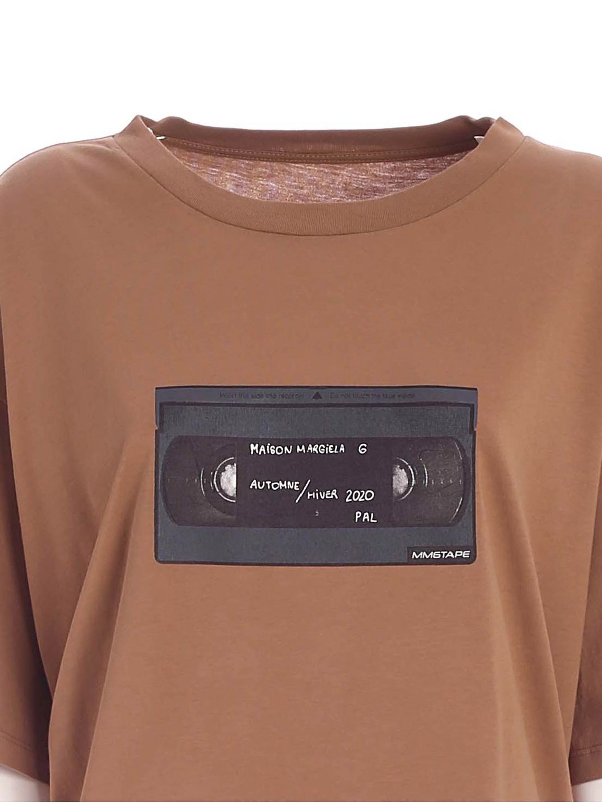 MM6 Maison Margiela Tシャツ - ブラウン|S32GC0580S23588132