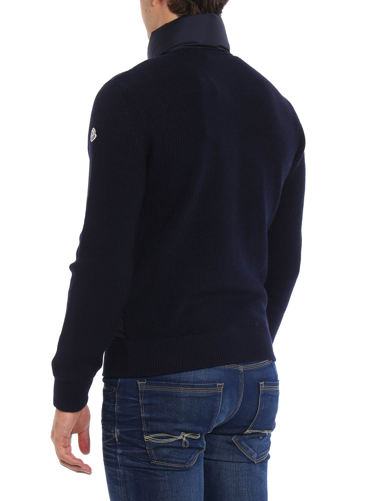 Moncler Front padded tricot cardigan - Men|B2091940300094111777