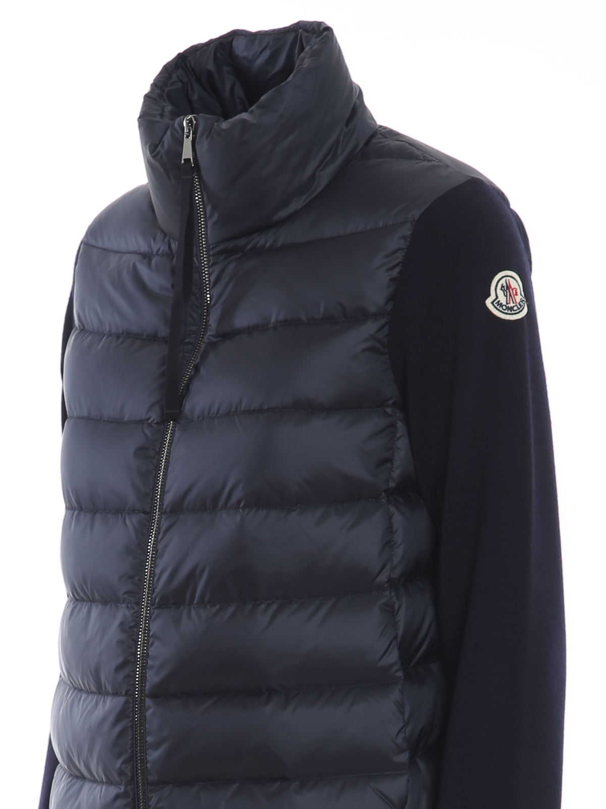 Cardigans Moncler - Tricot sleeves padded cardigan - 9B51100A9018778