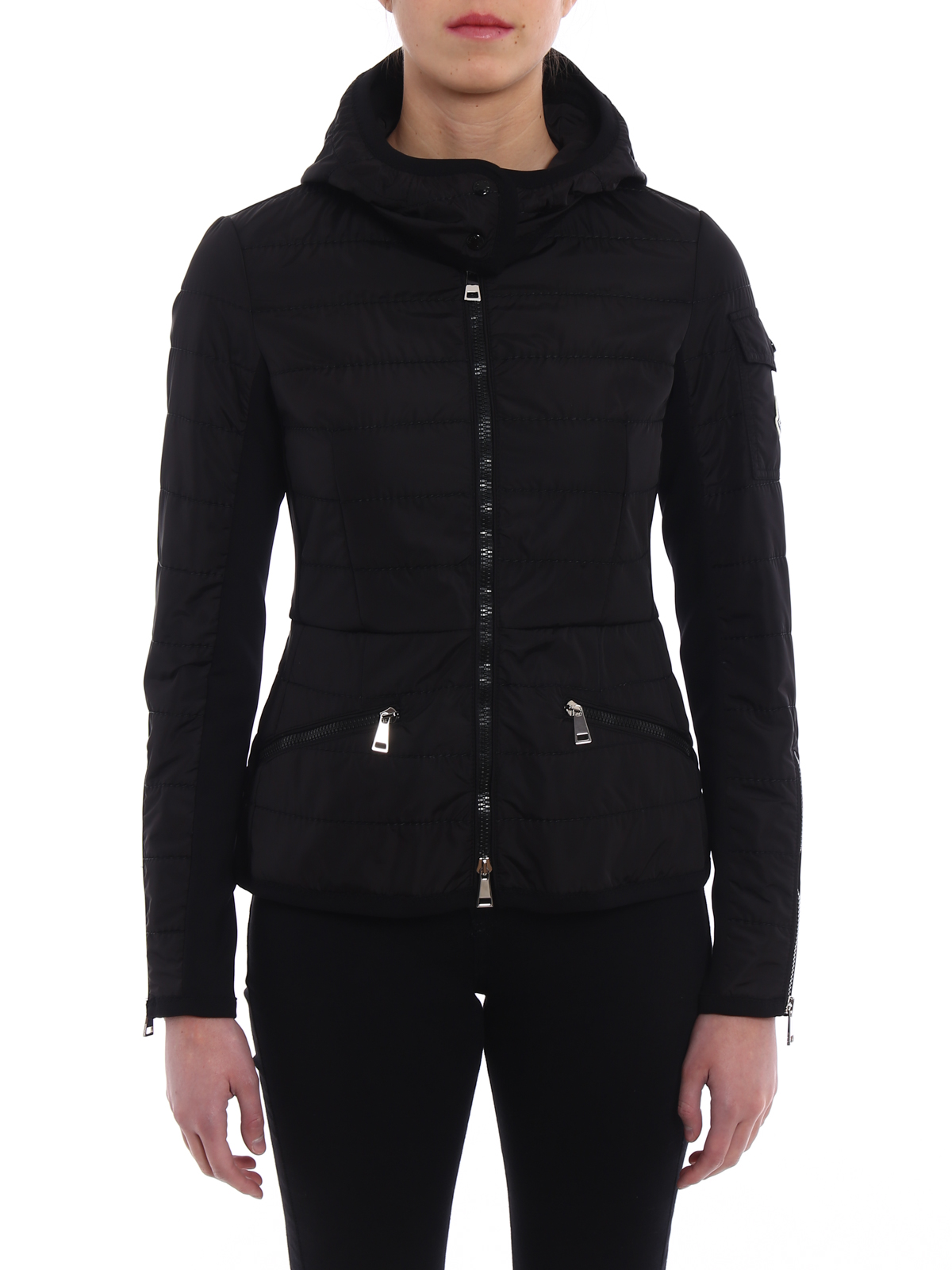 High Collar Padded Cropped Jacket