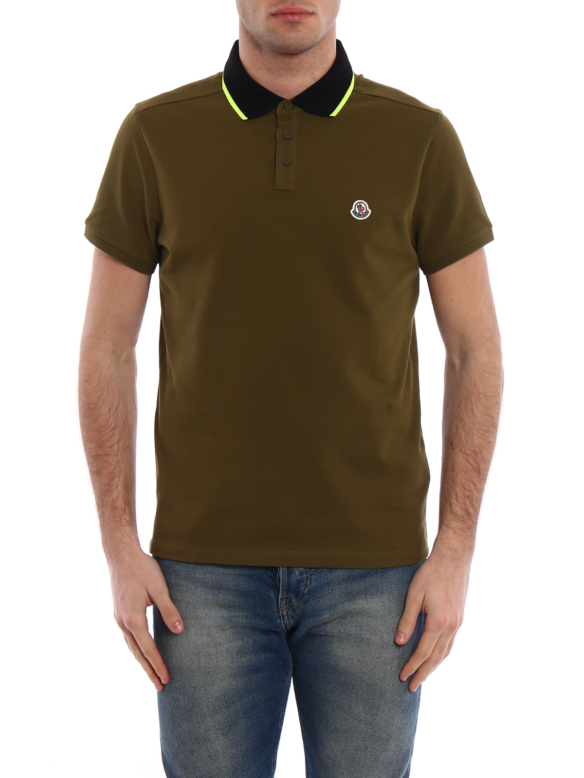 Moncler polo clearance green