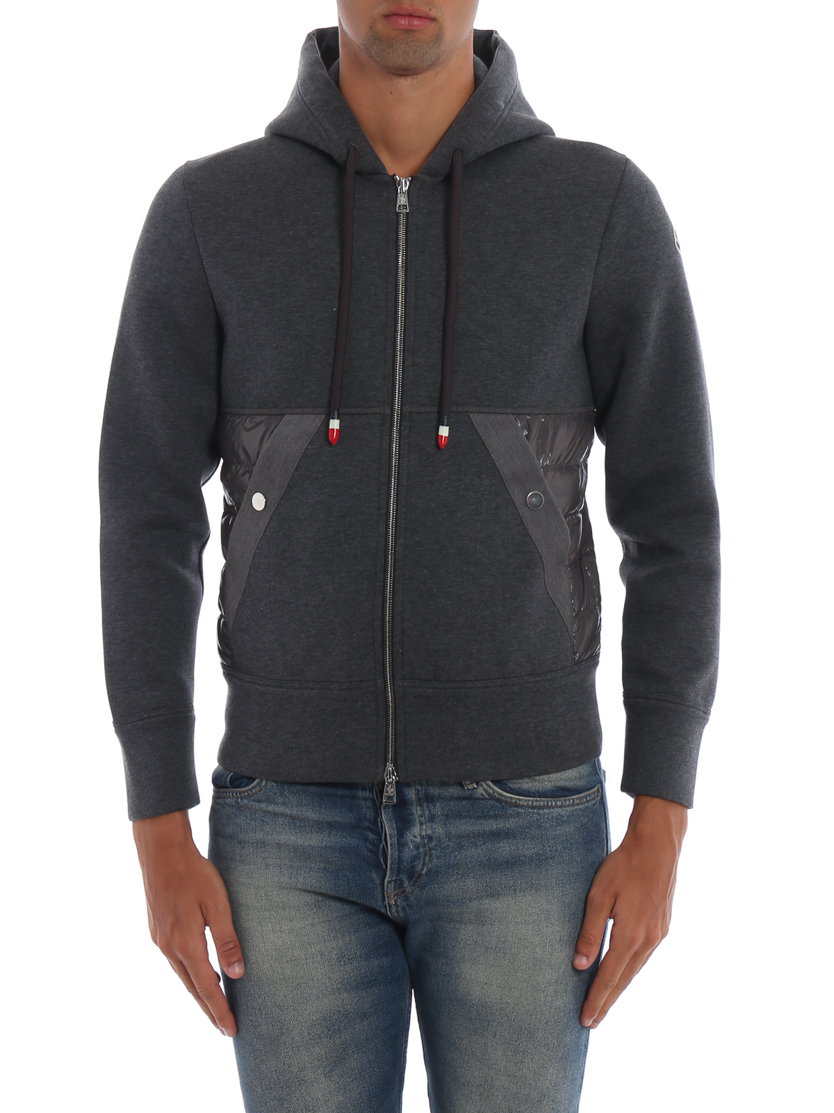 Sweatshirts & Sweaters Moncler Puffer nylon panelling zip -