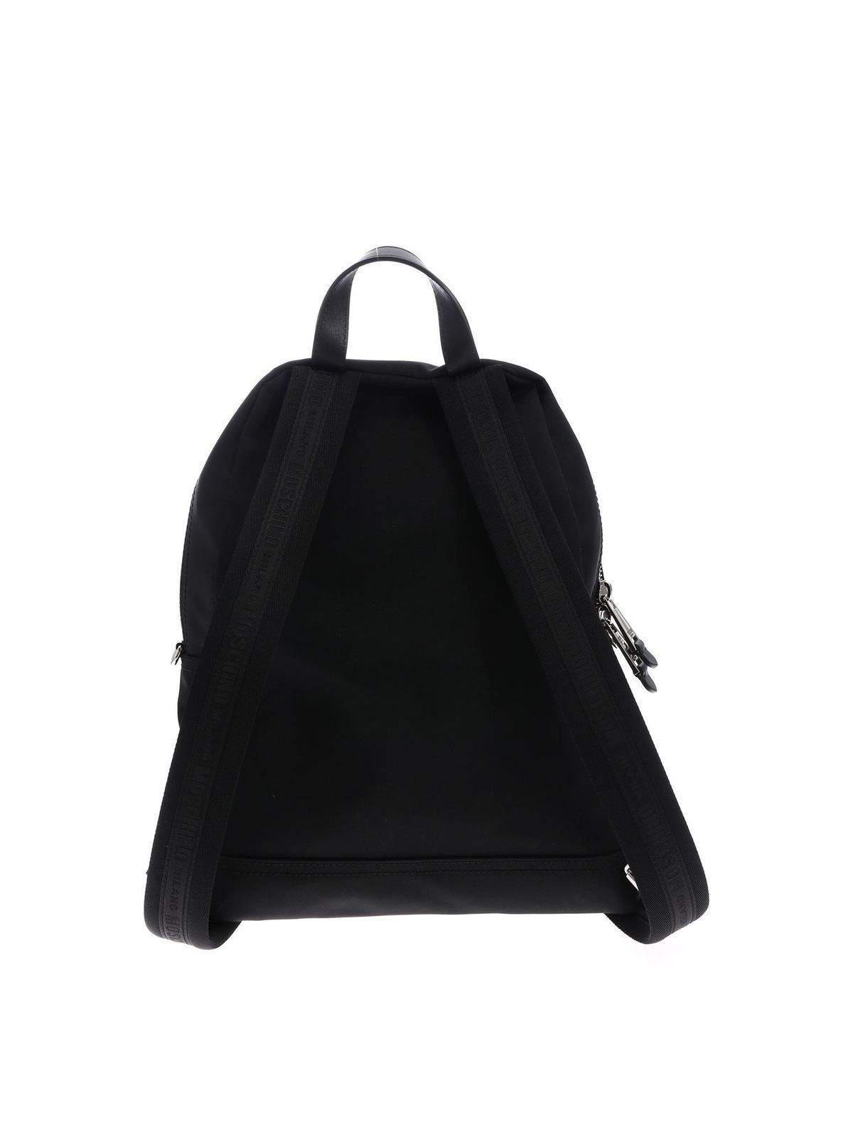 Shop Moschino Couture Backpack In Black In Negro